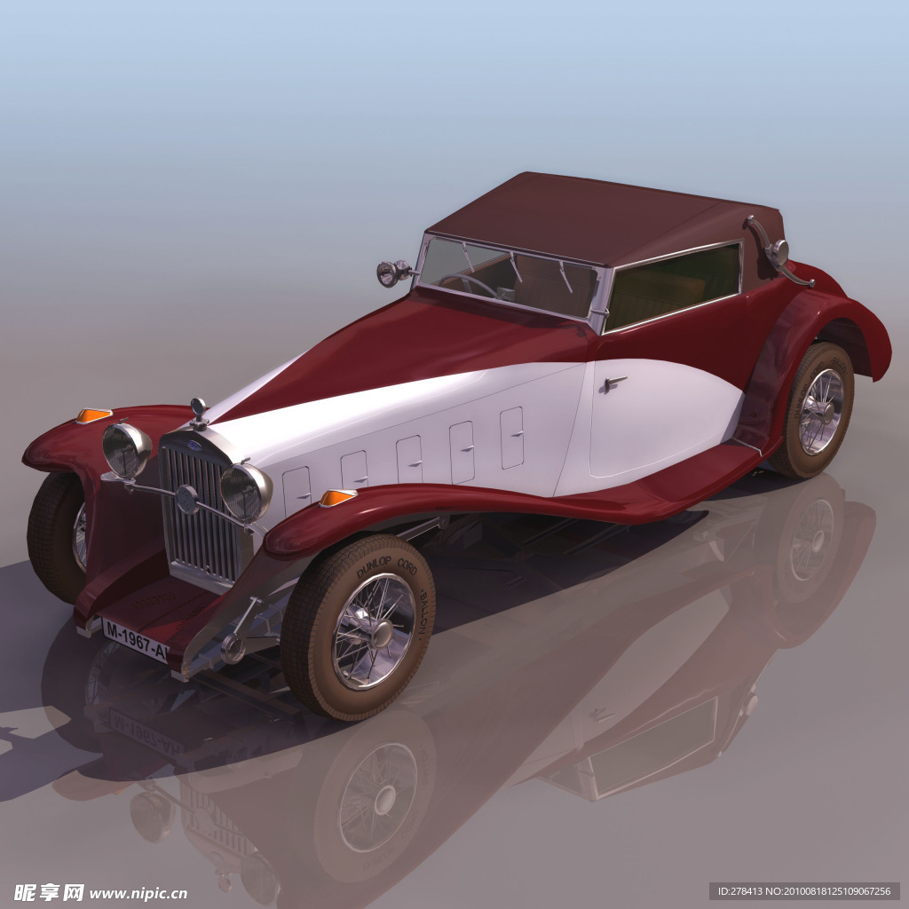 3D 模型 汽车 T型车