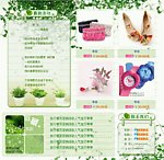 绿意盎然（淘宝 拍拍店铺装修模板 右侧模块）