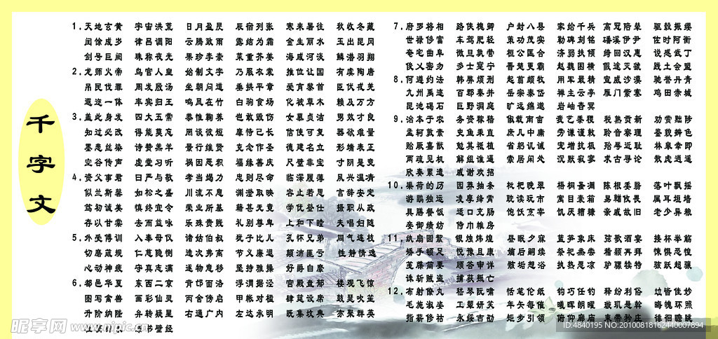 千字文