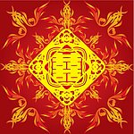 剪纸 红双喜