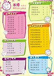 奶茶菜单