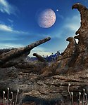 梦幻天空 科幻背景