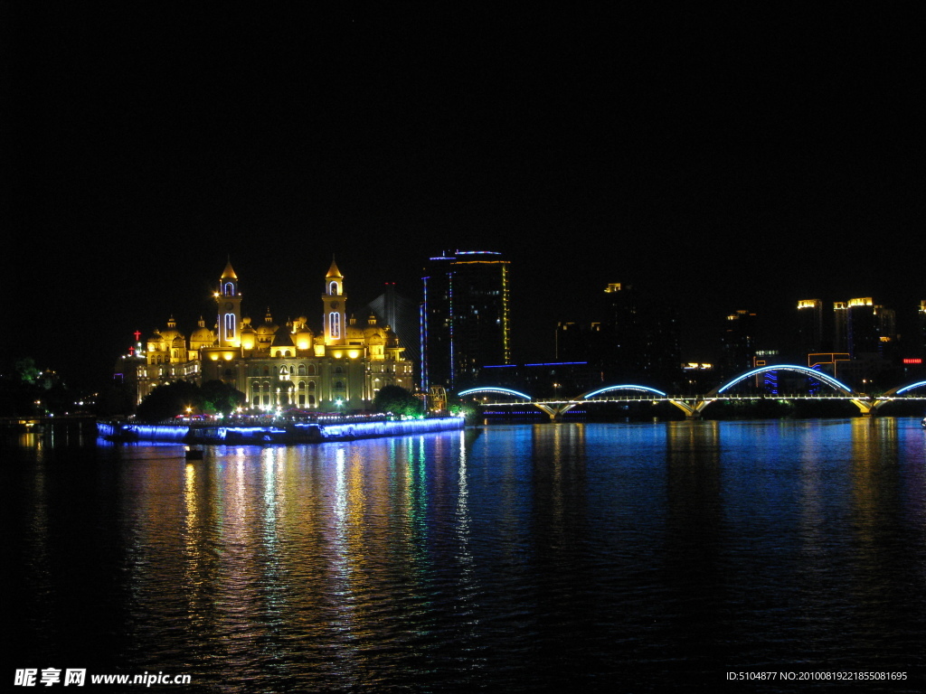 中洲岛夜景