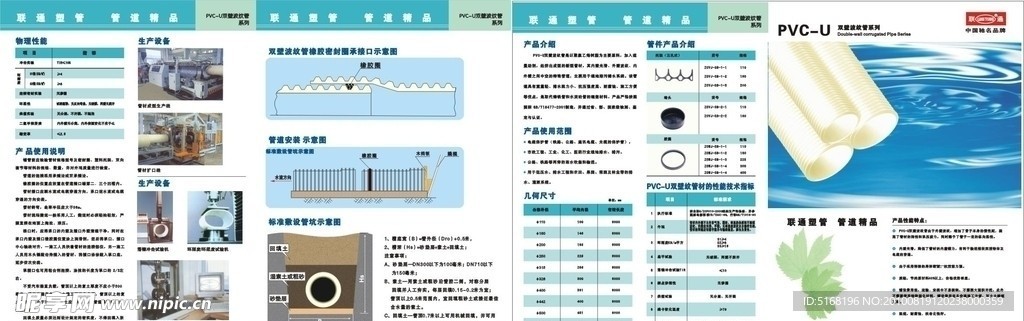 PVC U双壁波纹管 波纹管