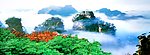 云雾山峰风景广告素材