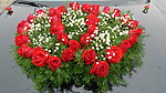 婚车 鲜花 花饰 红花