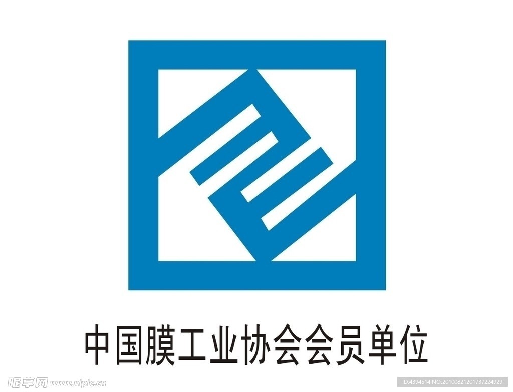 中国模工业协会标志 矢量认证标志