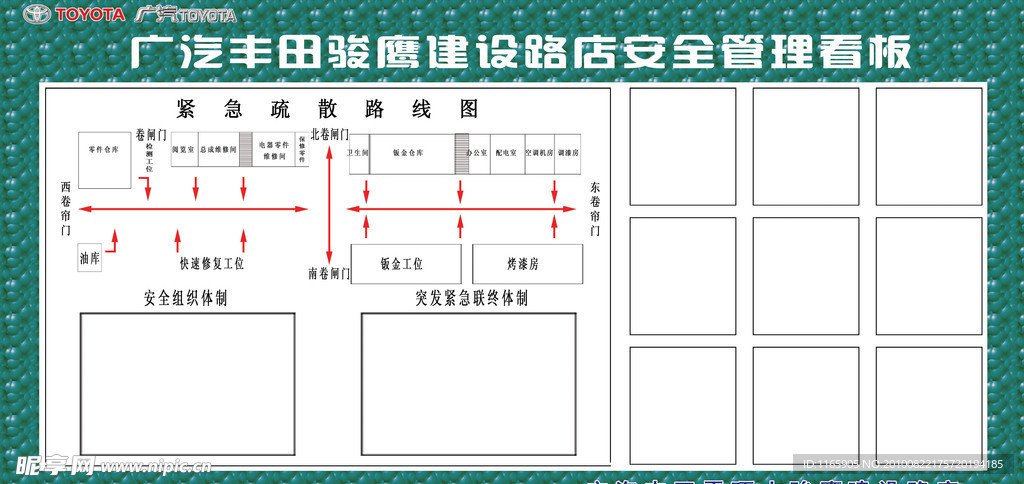 广汽丰田汽车安全管理看板