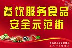 饮食服务食品安全示范街牌