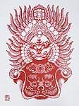剪纸京剧脸谱