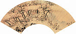 古代画扇面