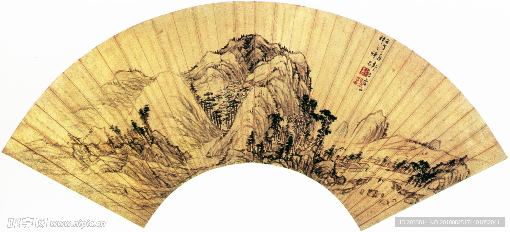 崇山萧寺图