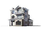 单体别墅3D模型