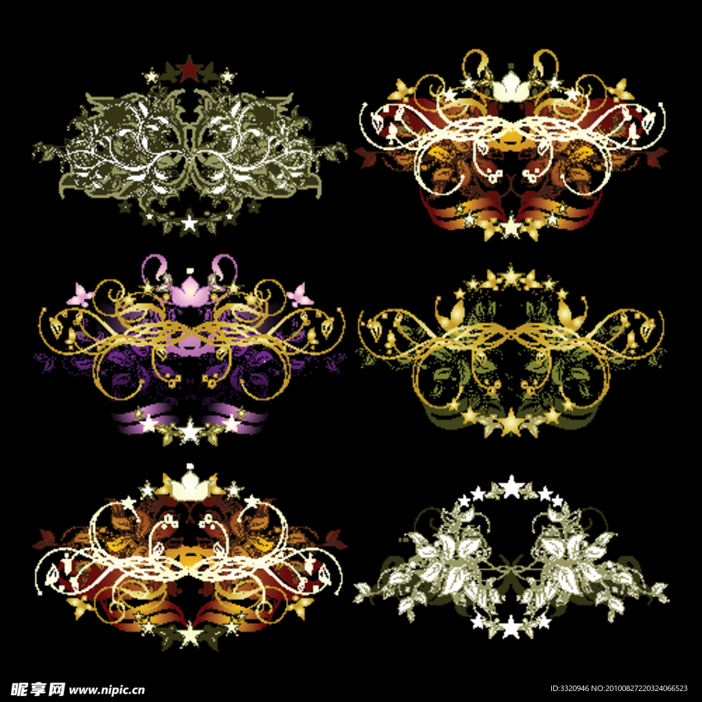 欧式花纹边框
