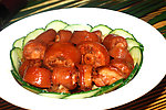 腊八豆蒸猪尾