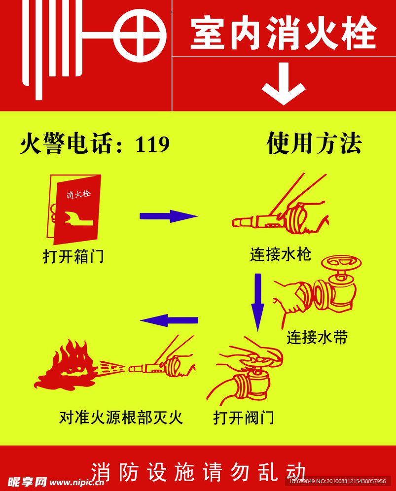 室内消火栓使用方法