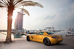 梅赛德斯奔驰SLS AMG 沙漠金 世界名车