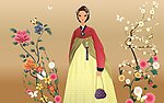 鲜族美女