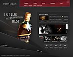 韩国酒类网页模板