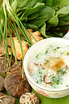 香菇青菜粥