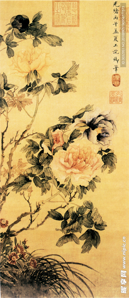 国画牡丹