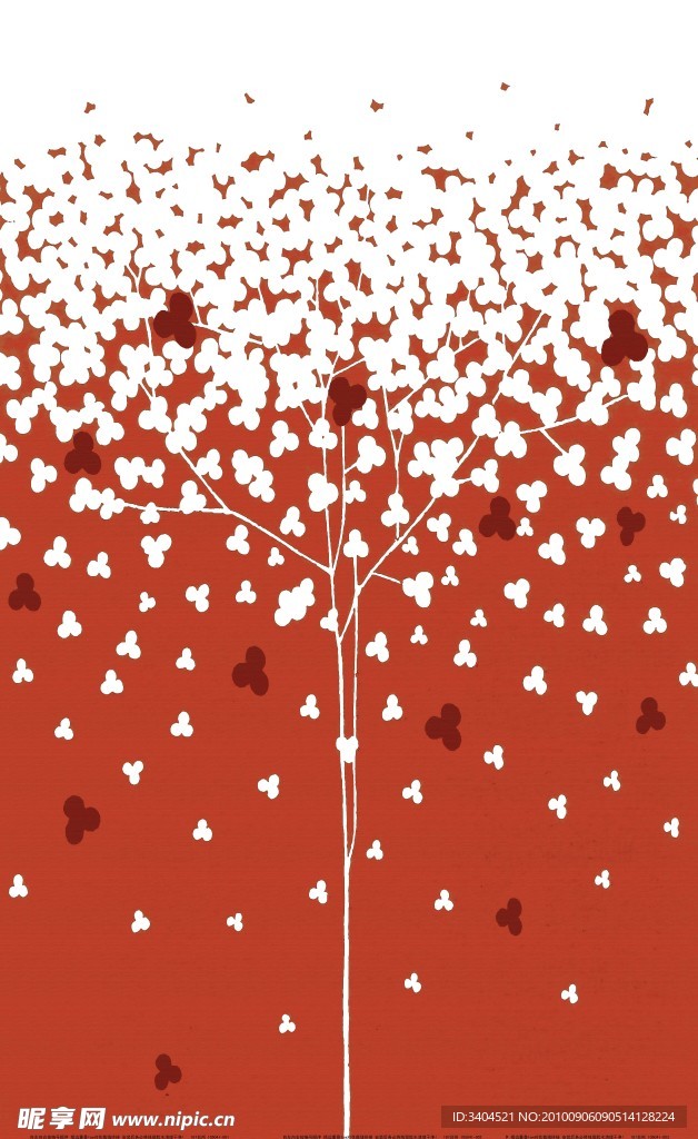 无框画 树叶
