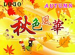 秋色风华吊旗