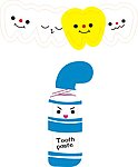 牙膏牙齿