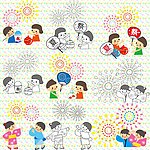 日本风情可爱儿童