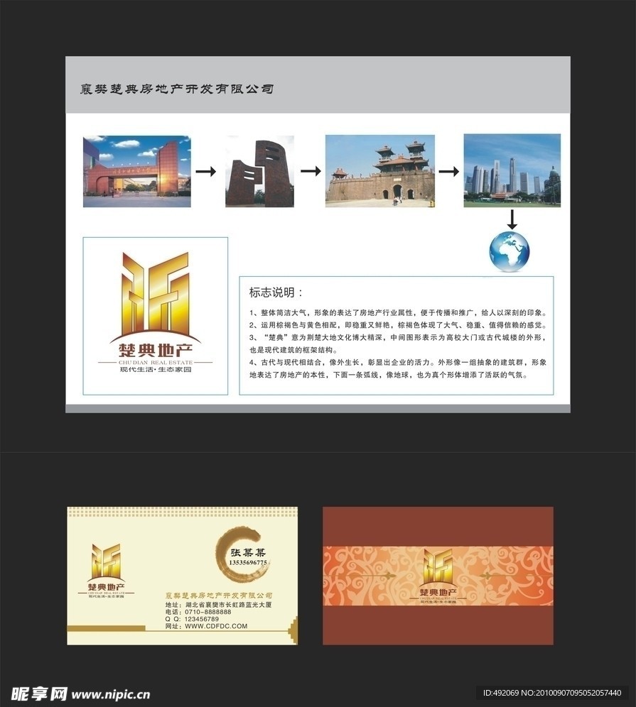 房地产标志 名片