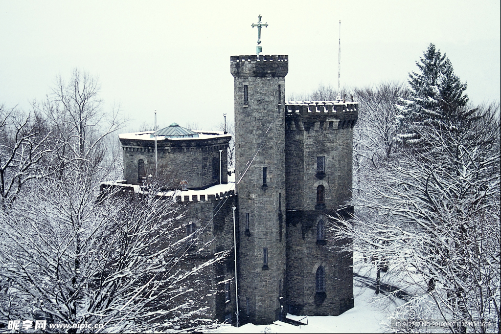 城堡雪景