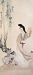 徐燕孙 国画 人物仕女