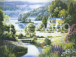油画 手绘油画 田园风景(40x30厘米)