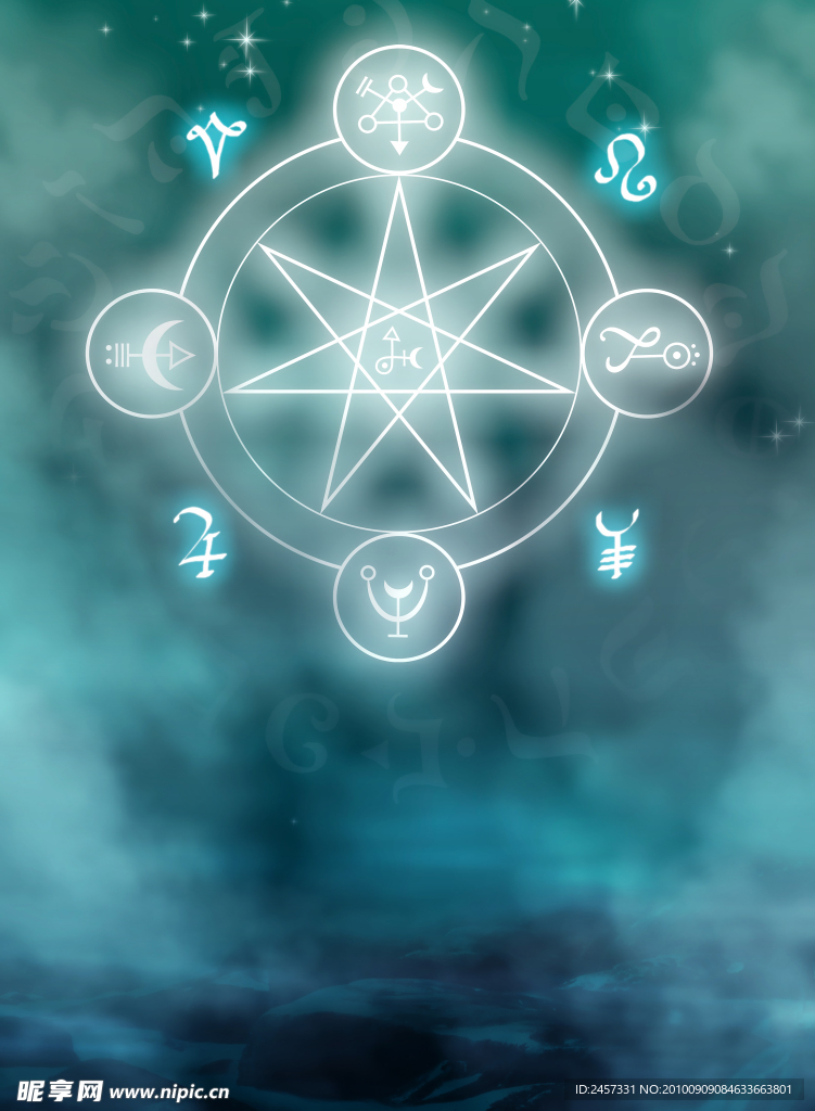 魔法背景 星座