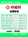 收费标准 医院宣传展板
