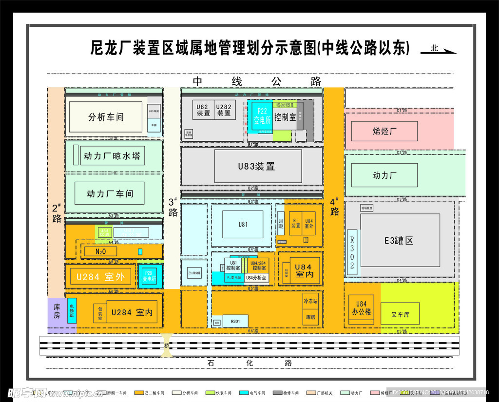 厂区规划平面示意图