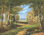 油画 田园风光油画(50x40厘米)