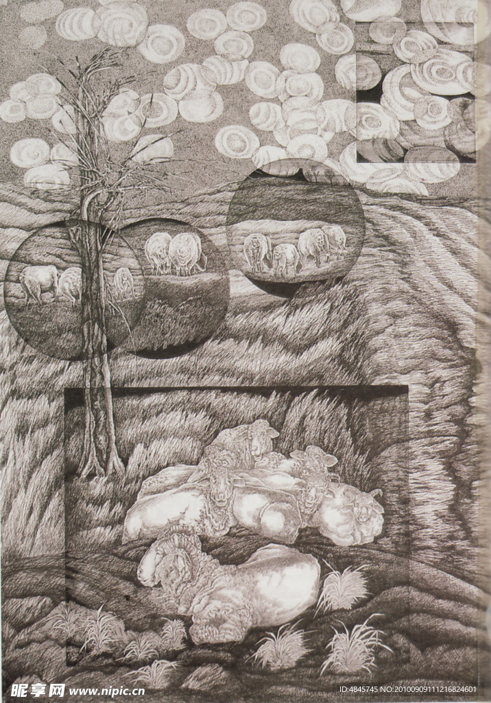 钢笔画