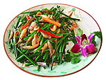 韭菜炒鱼虾