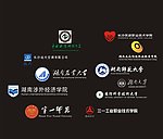 湖南本专大学的标志矢量图