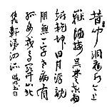 刘晓明书法