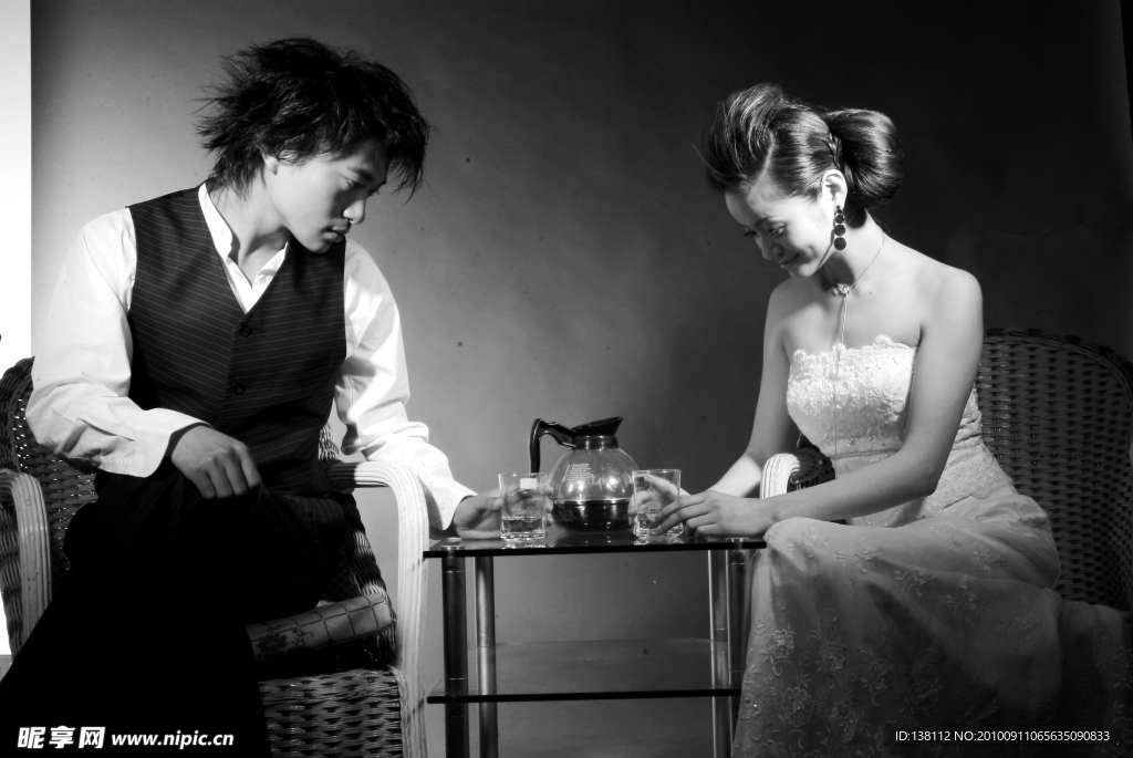婚纱样片 朦胧的恋情