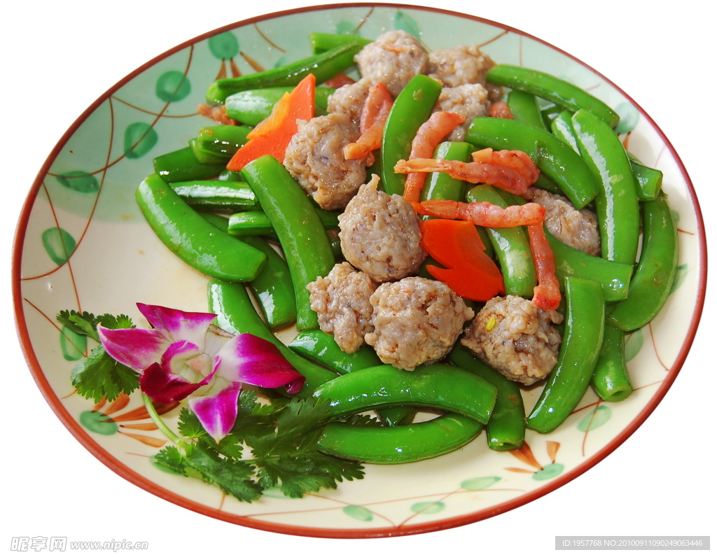 鱼丸炒四季豆