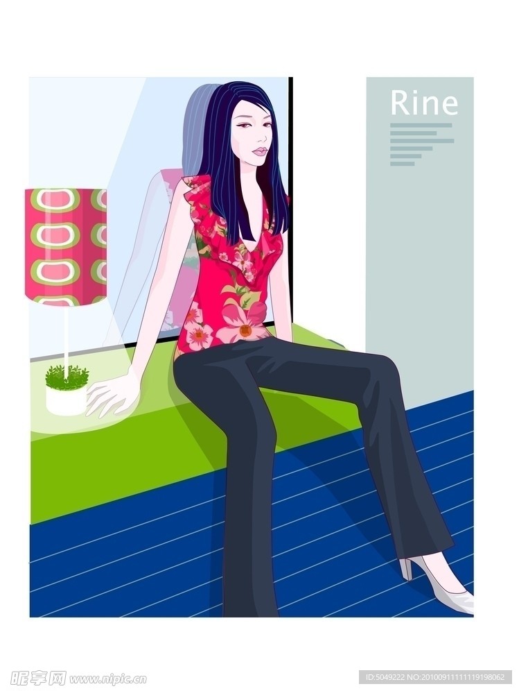 美女插画