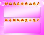 奖扶示范户
