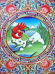 无框画 佛教 手绘
