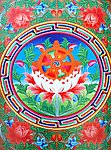 无框画 佛教 手绘