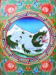 无框画 佛教 手绘