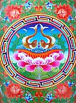 无框画 佛教 手绘