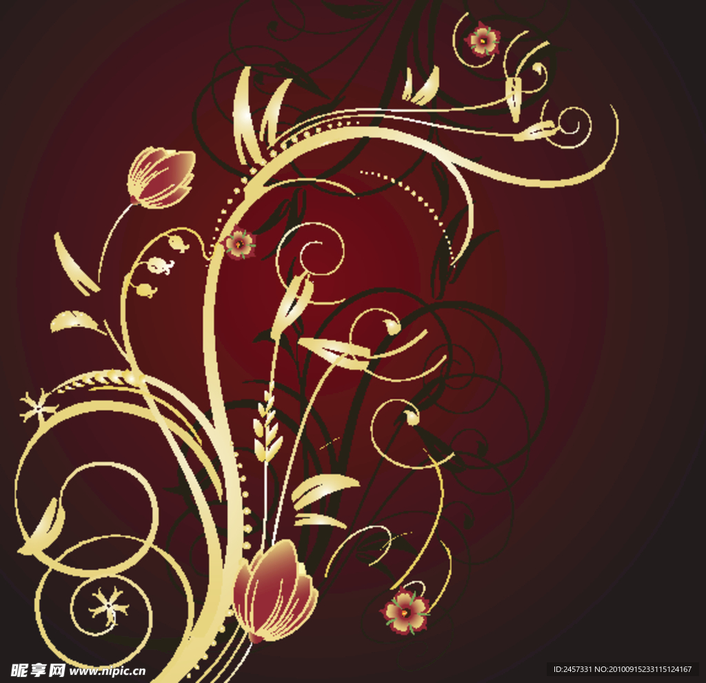欧式花纹 底纹